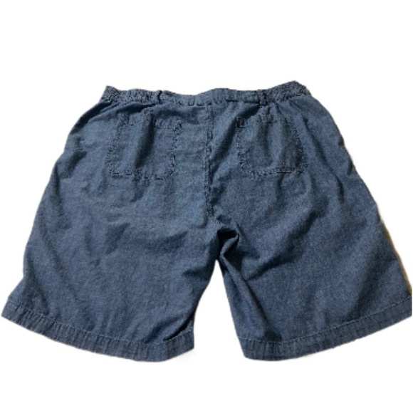 EUC Karen Scott Woven Chambray Shorts Plus Size 18 - Picture 4 of 8